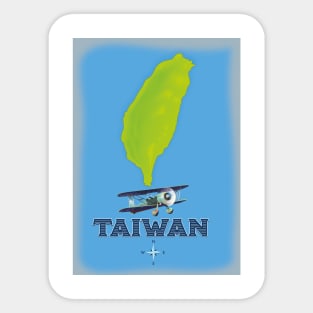Taiwan vintage map Sticker